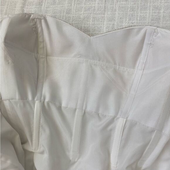 Alfred Angelo Sapphire White Tea Length Dress - Picture 16 of 16